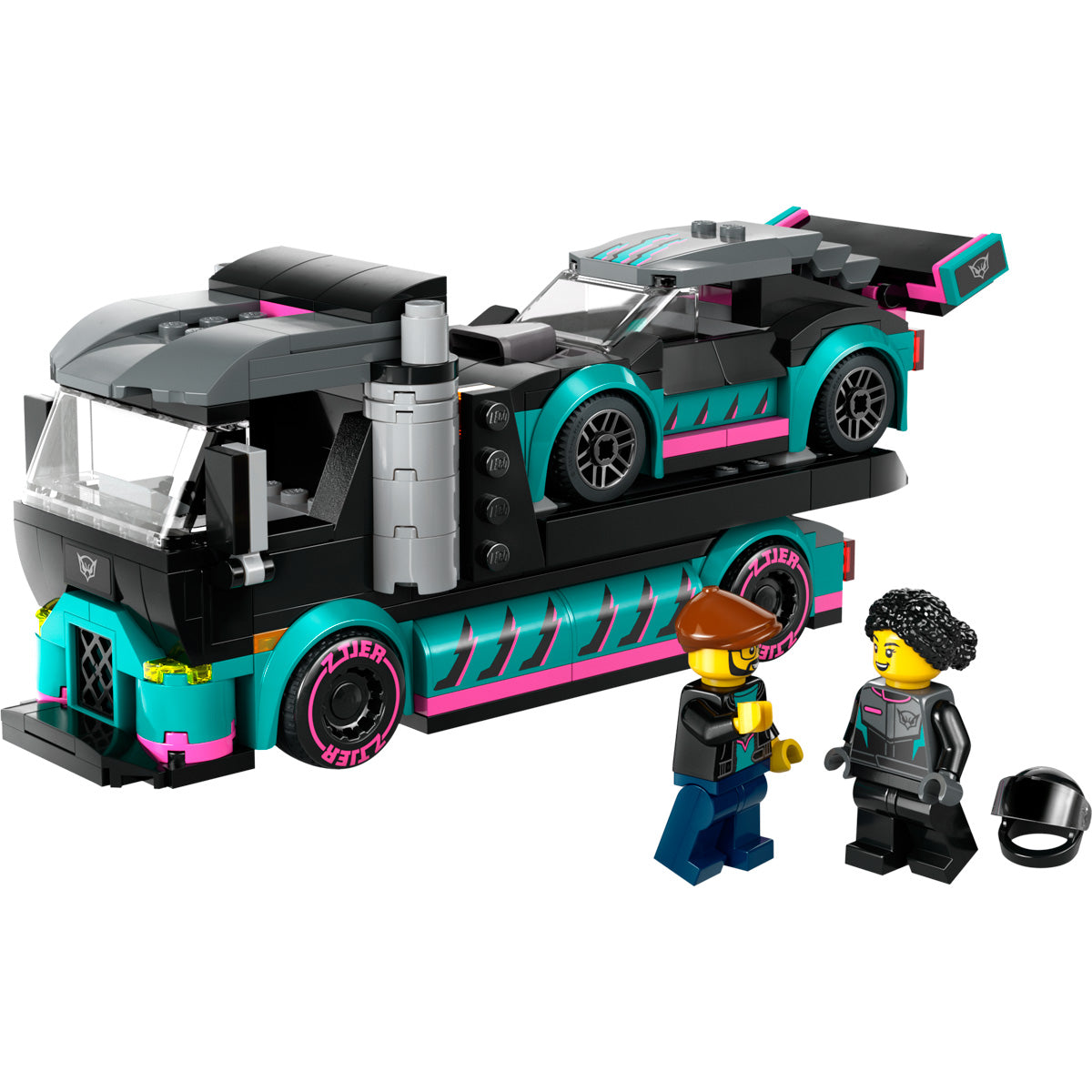 LEGO® City - Trkački auto i auto-transporter (60406)
