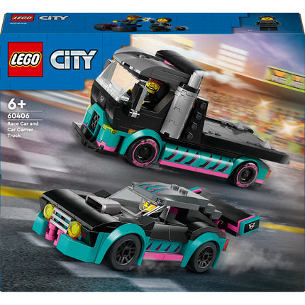 LEGO® City - Versenyautó és autószállító teherautó (60406)