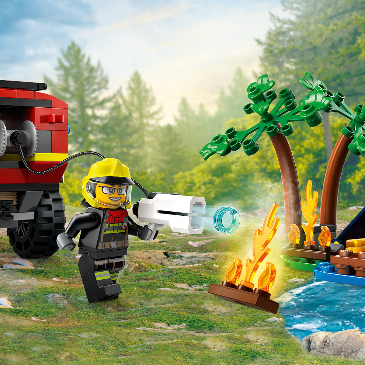 LEGO® City - Vatrogasni kamion 4x4 s čamcem za spasavanje (60412)