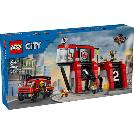 LEGO® City - Tűzoltóállomás és tűzoltóautó (60414)