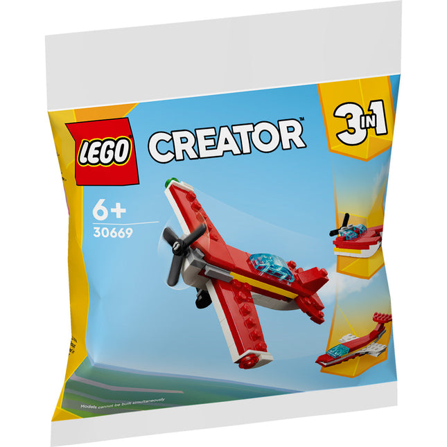 LEGO® Creator 3in1 - Ikonikus piros repülőgép (30669)