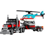 LEGO® Creator 3in1 - Kamion s ravnom platformom i helikopterom (31146)