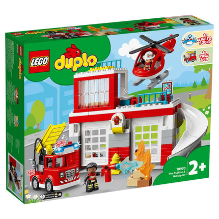 LEGO® DUPLO® - Tűzoltóállomás és helikopter (10970)