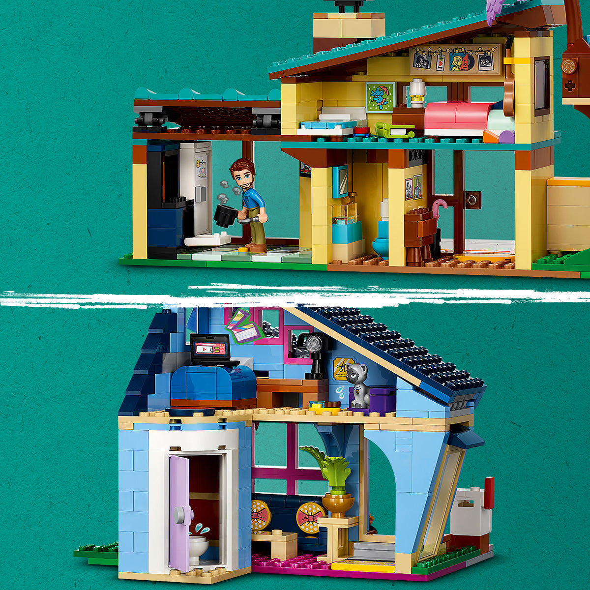 LEGO® Friends - Porodične kuće Olija i Pejsli (42620)
