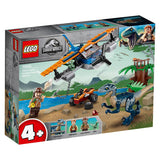 LEGO® Jurassic World - Velociraptor: Kétfedelű Repülőgépes mentőakció (75942)