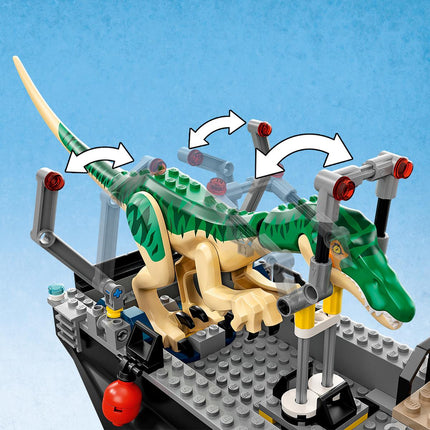 LEGO® Jurassic World - Baryonyx dinoszaurusz szökés csónakon (76942)