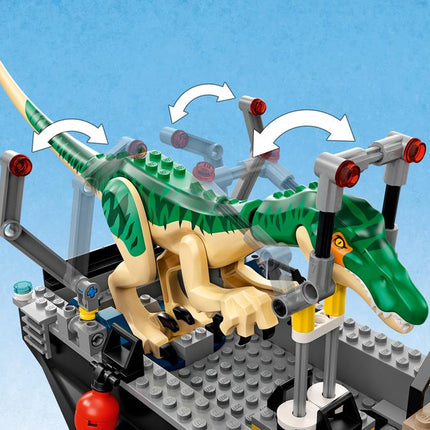 LEGO® Jurassic World - Baryonyx dinoszaurusz szökés csónakon (76942)