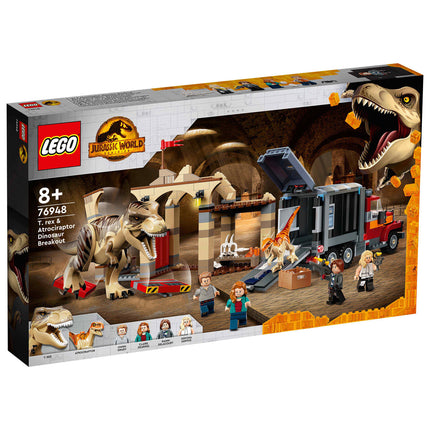 LEGO® Jurassic World - T-Rex és Atrociraptor dinoszaurusz szökése (76948)