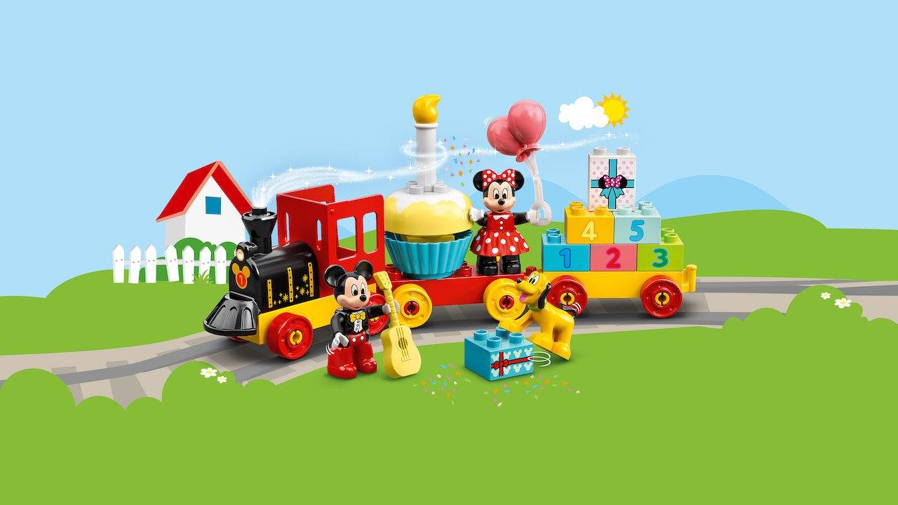 DUPLO® Mikijev i Minin rođendanski voz - LEGO® Store Srbija