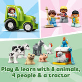 DUPLO® Ambar, traktor i briga o životinjama na farmi - LEGO® Store Srbija