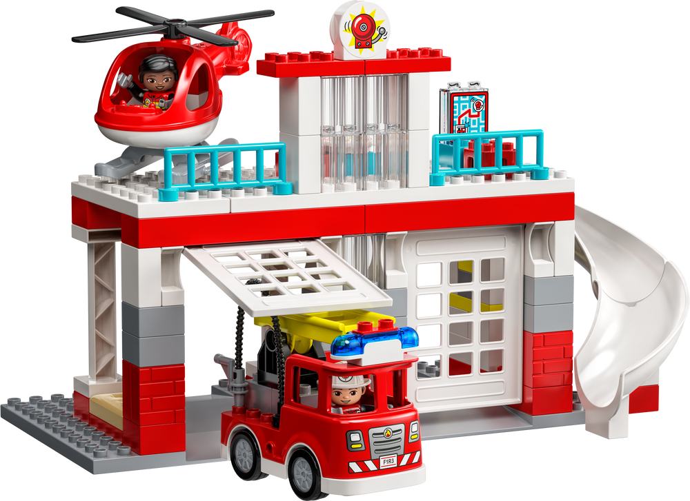 Vatrogasna stanica i helikopter