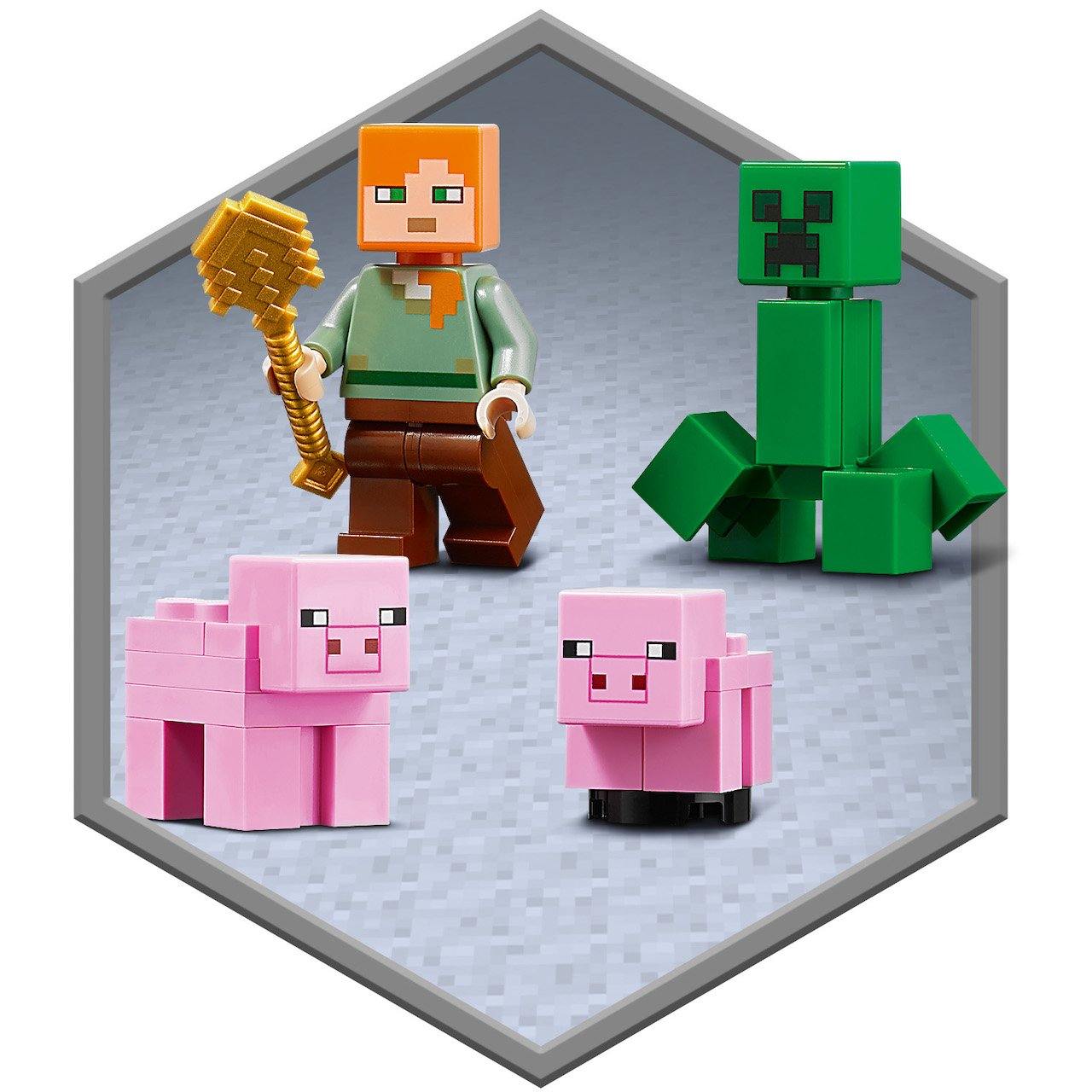 LEGO® Minecraft™ Kuća u obliku praseta - LEGO® Store Srbija