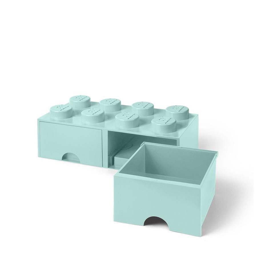 Kutije Kutija - 8 sa dve fioke - aqua plava - LEGO® Store Srbija