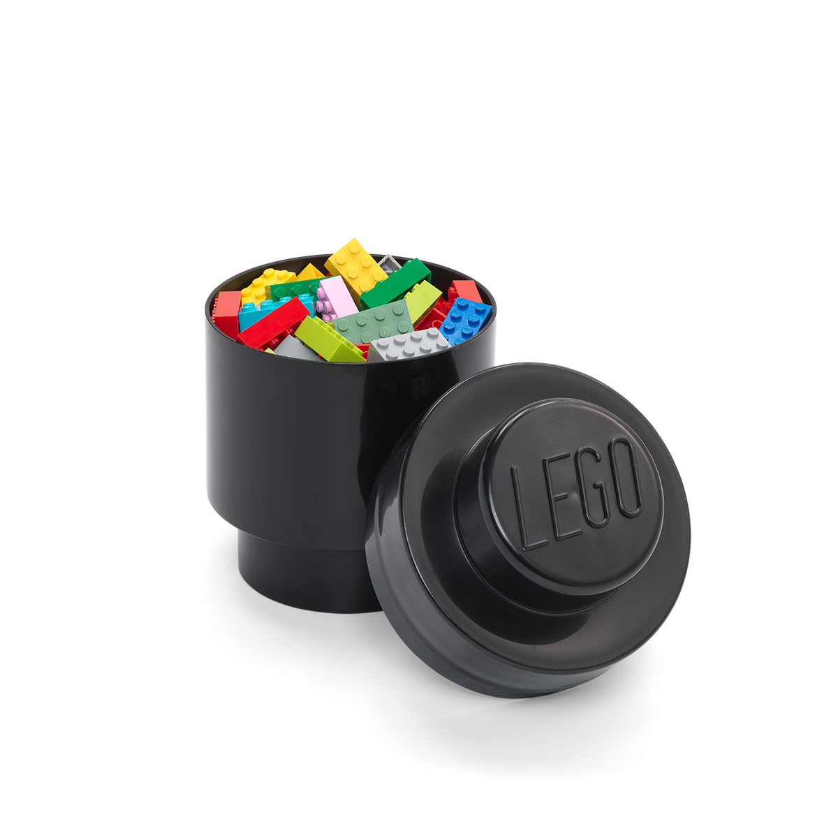 Kutije Okrugla kutija - crna - LEGO® Store Srbija