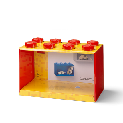 Dodaci Polica brick - 8 - crvena - LEGO® Store Srbija