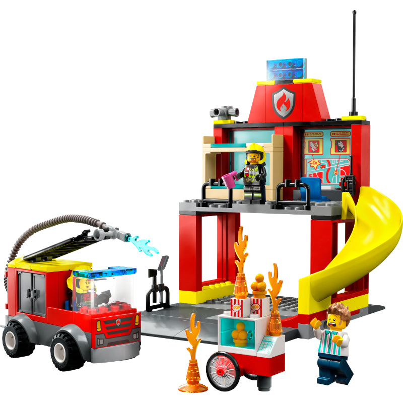 Vatrogasna stanica i vatrogasno vozilo
